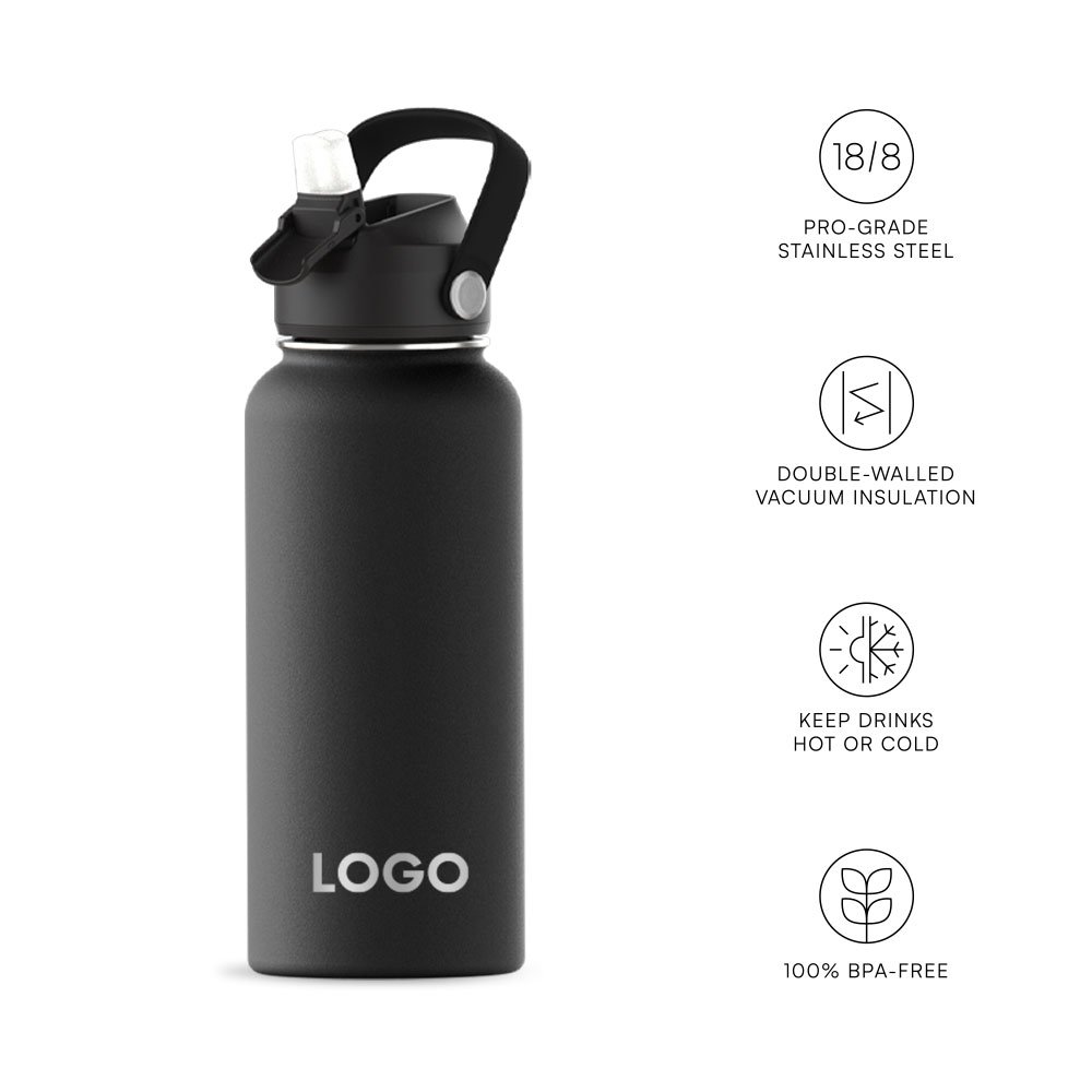 32oz Stainless Steel Double Wall Vacuum Insulated Water Bottle Amazon Hot sell Custom Color Logo Wholesale