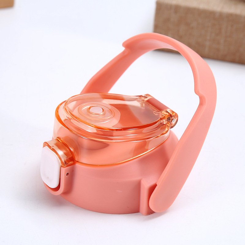 Stocked 3 in 1 Free 12 28 32 64 oz Set 3 Pcs Straw Lid Handgrip Motivational Water Bottles For Gym Sports Outdoor