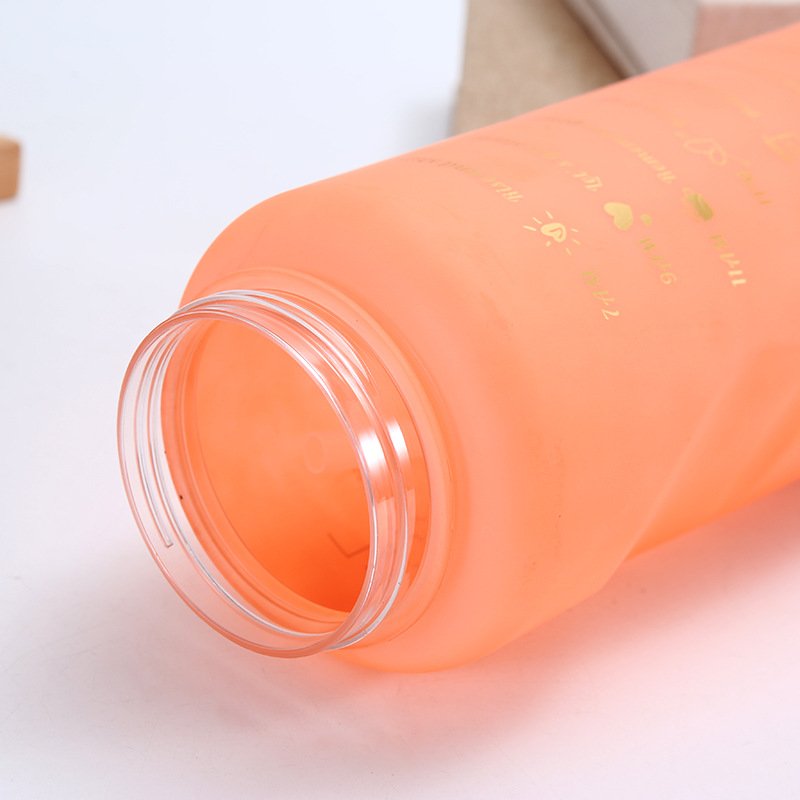 Stocked 3 in 1 Free 12 28 32 64 oz Set 3 Pcs Straw Lid Handgrip Motivational Water Bottles For Gym Sports Outdoor