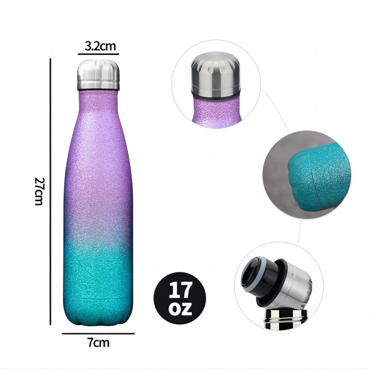 SENHUA senhua new double walled stainless steel vacuum insulated aluminum food flask kids cups water bottle
