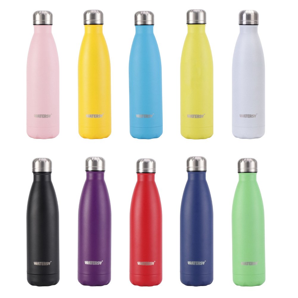 Yingkun Double Wall Stainless Steel 17oz Vacuum Flasks Fitness Thermos 500ml Outdoor Sports Water Bottle