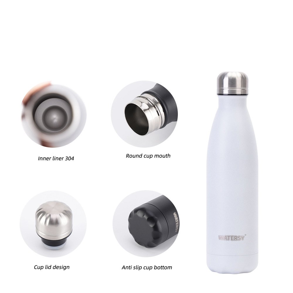 Yingkun Double Wall Stainless Steel 17oz Vacuum Flasks Fitness Thermos 500ml Outdoor Sports Water Bottle