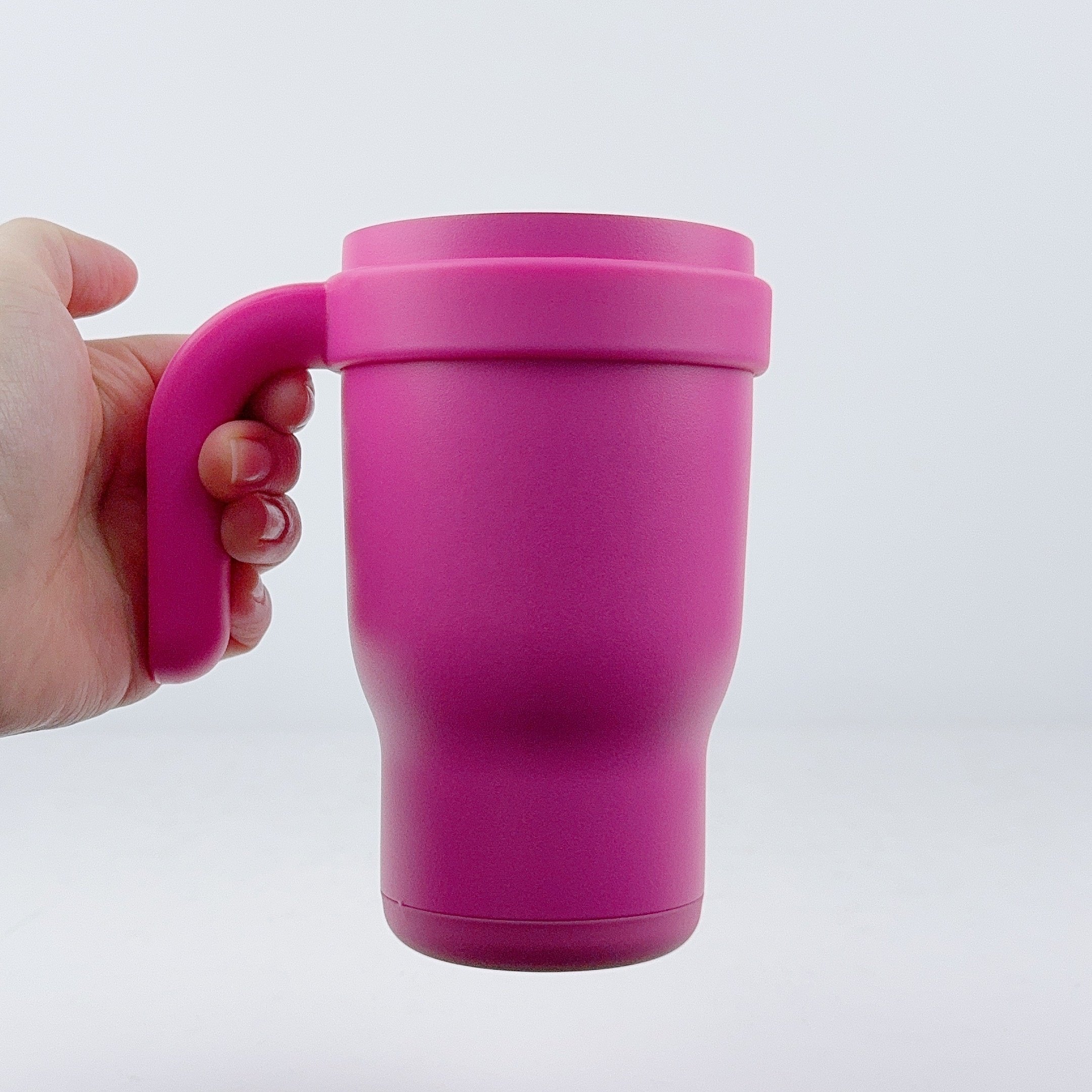 14oz Kids Travel Mug Stainless Steel Thermos Mug with Handle and Straw Reusable Coffee Cup Outdoor Sippy Cup