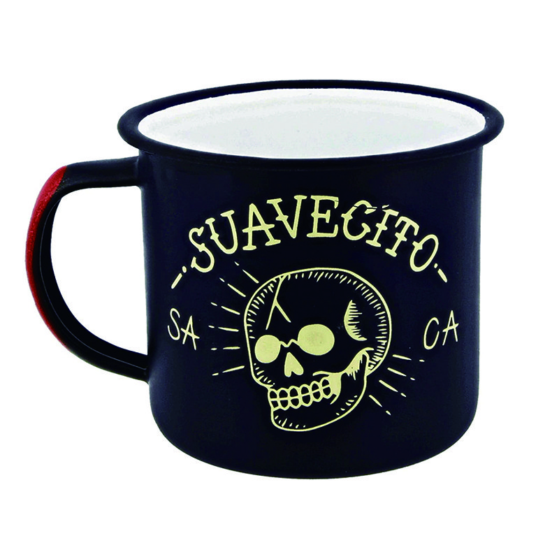 Multi-size Customize Color And Design Portable Enamel Tee Mug With Stainless Steel Rim