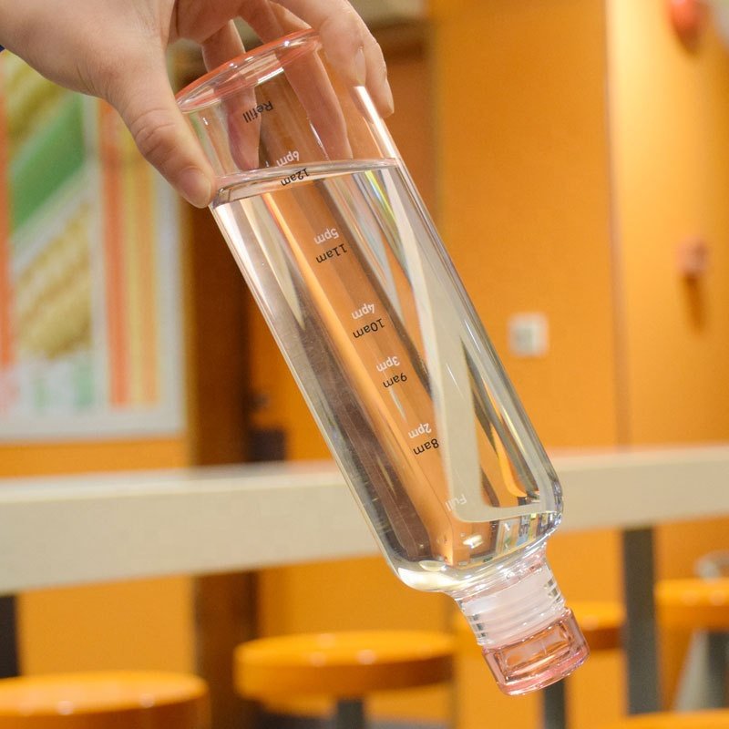 Time maker borosilicate glass high quality hot sale ins popular water cup heat resistance milk tea cup portable water bottle