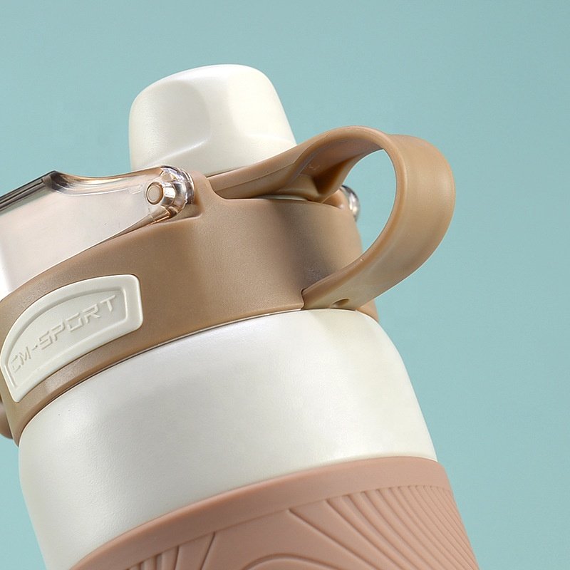 2024 Hot Selling New Arrival 316 Stainless Steel 600ml 800ml Large Volume Water Bottle With Straw For Women Men