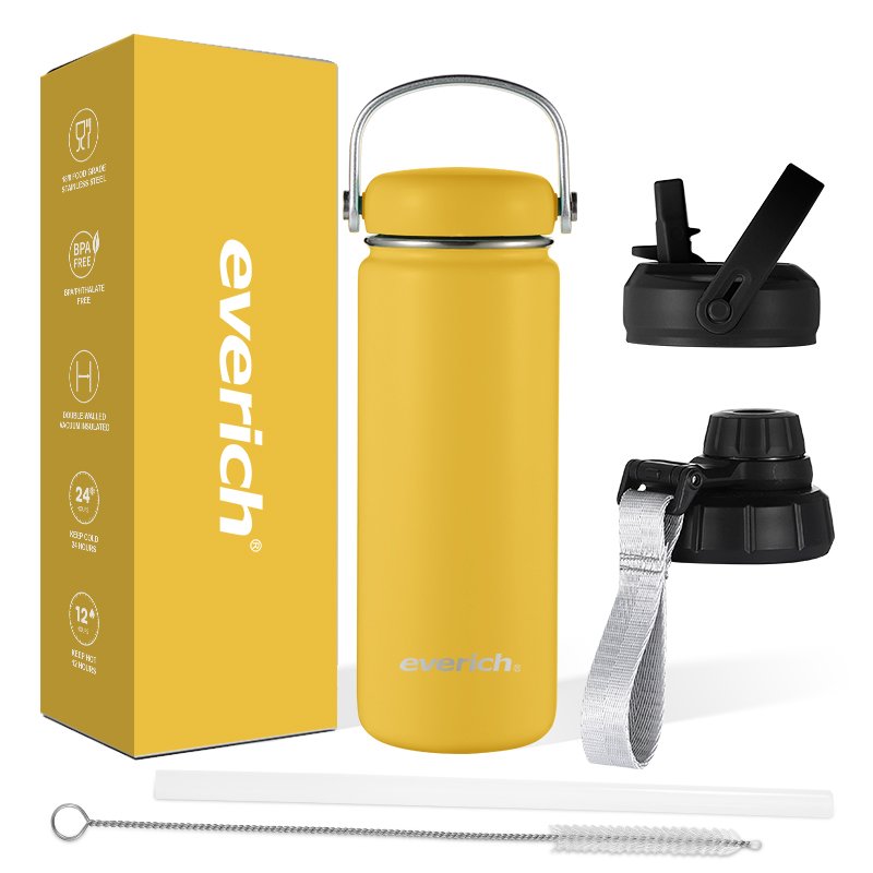 Hot Seller Wide Mouth Stainless Steel Double Walled Vacuum Flask bottles Insulated Sport Water Bottles With Custom Logo Gym