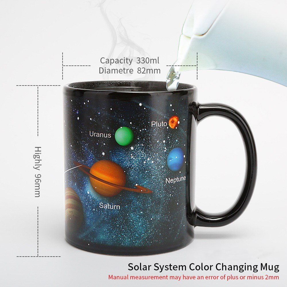 400ml Bone China Ceramic Coffee Xmas Designed Magical Mug Thermochromic Cup Color Changing Christmas Mug