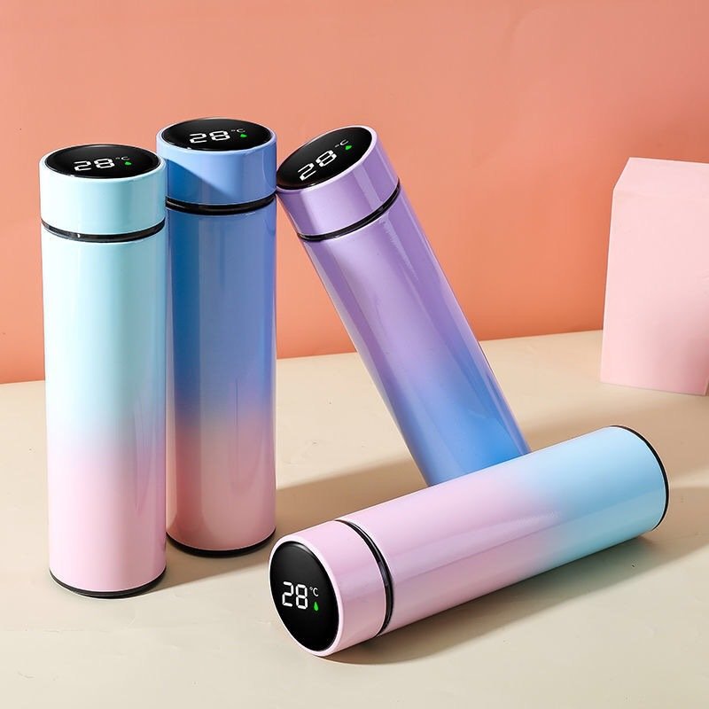 Stainless Steel Intelligent Digital Smart Water Bottles With Led Temperature Display Thermo Flask Temperature Bottle