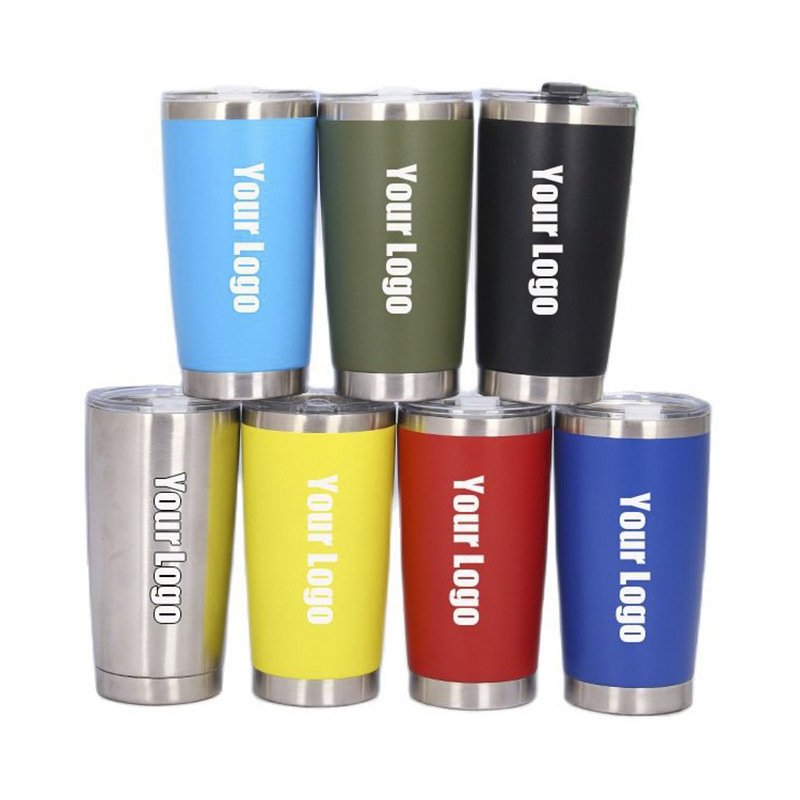 GC termos 20oz skinny straight tumbler termos de agua insulated mug water bottle stainless steel with custom logo
