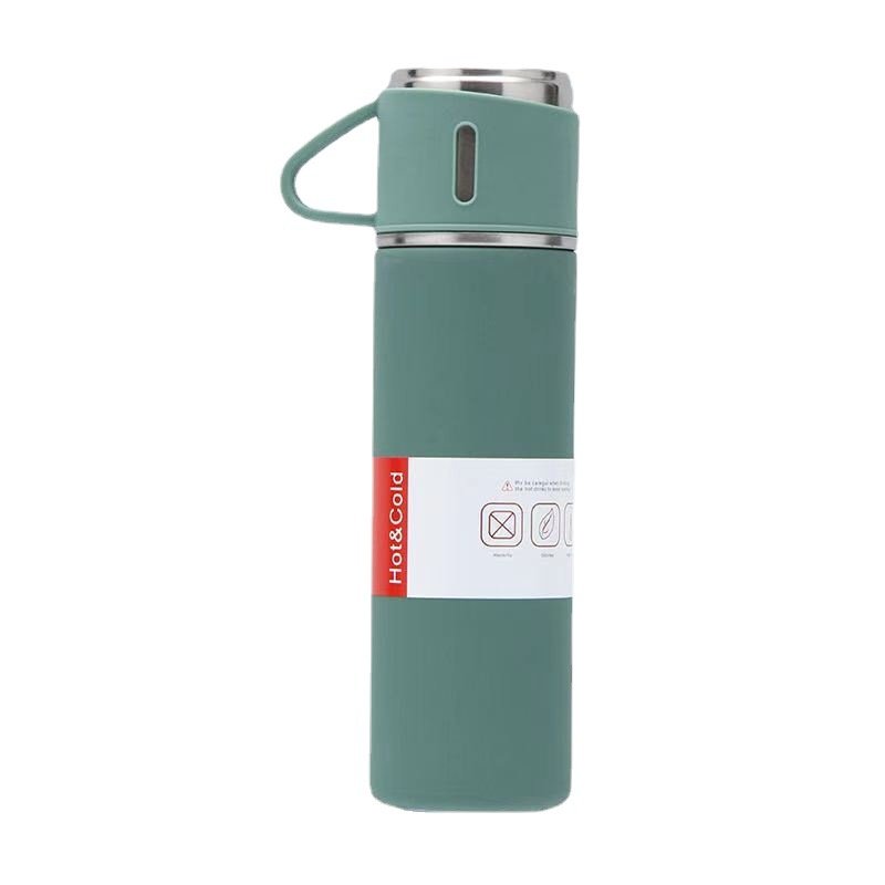 FX Factory 500ML Stainless Steel Vacuum Flask Gift Set Office Business Style Outdoor Hot Water Thermal Insulation Couple Cup