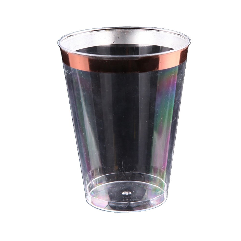 Hot Selling 2024 Custom Printing Logo Take Away Shots Cups Biodegradable Plastic PS Glass New 1oz 30ml Cups & Saucers Party Restaurant Picnic 3g