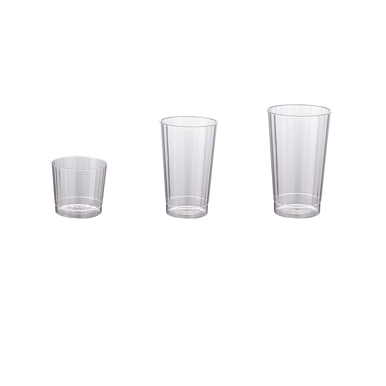 Hot Selling 2024 Custom Printing Logo Take Away Shots Cups Biodegradable Plastic PS Glass New 1oz 30ml Cups & Saucers Party Restaurant Picnic 3g