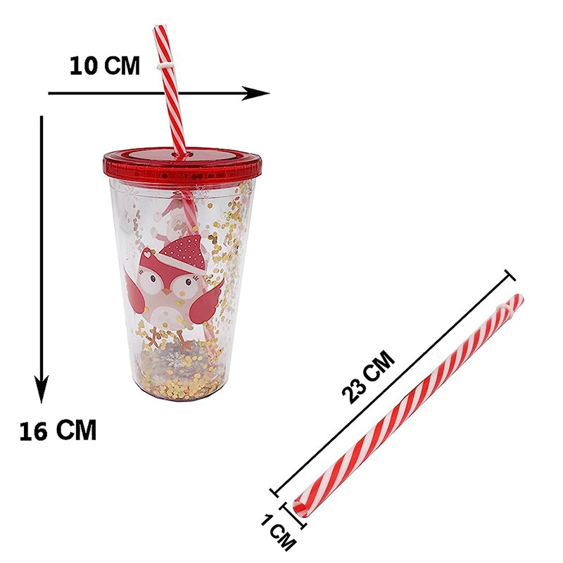 hot sales Eco-Friendly Christmas 16oz 20oz tumbler double walled plastic PS or AS mug halloween party juice bottle water bottle
