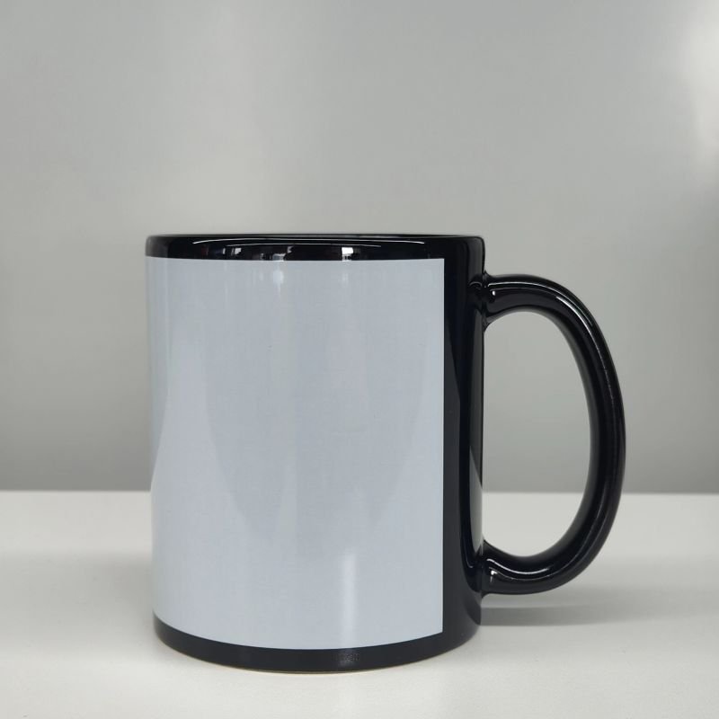 Hamning Sublimation Mugs Wholesale Coffee Cup Pearl Manufacturer 11oz Black Ceramic Mug