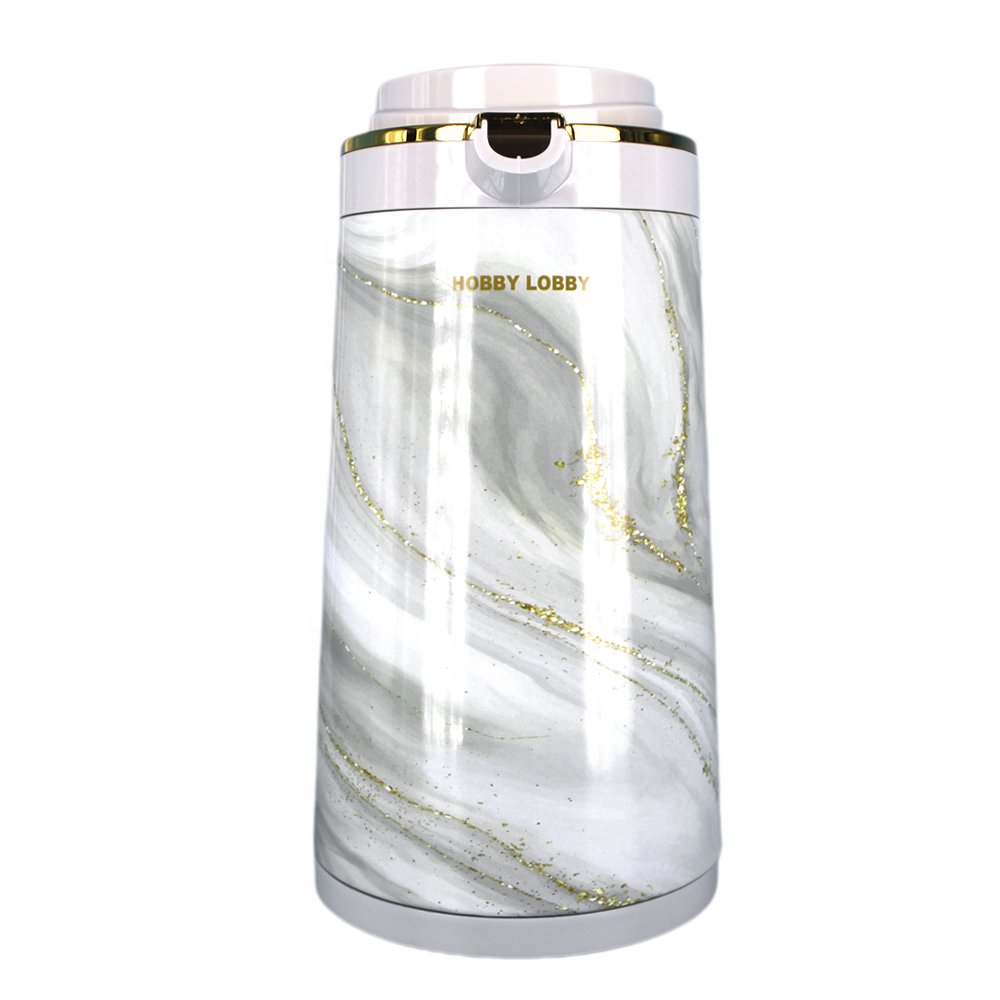 Hobby Lobby 1098 New Modern Design White Glass Liner Inside Big Capacity Thermal Vacuum Flask