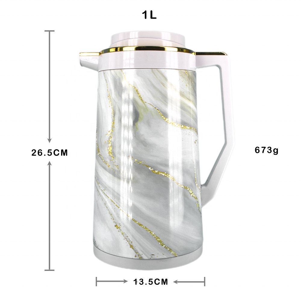 Hobby Lobby 1098 New Modern Design White Glass Liner Inside Big Capacity Thermal Vacuum Flask