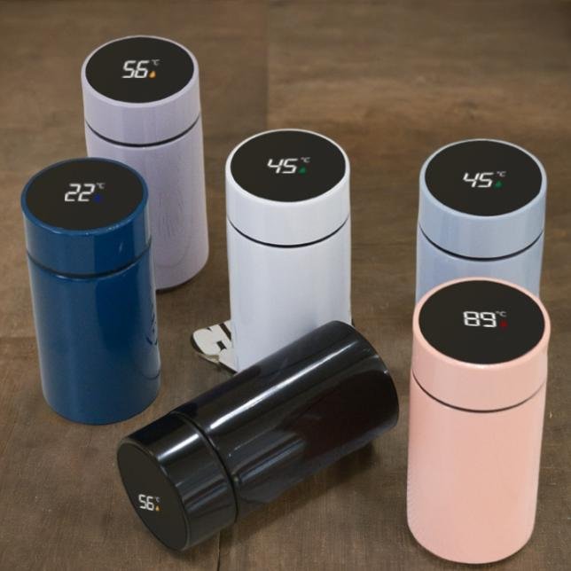 Smart LED display temperature Vacuum insulation water bottle Portable Stainless Steel Intelligent Vacuum Flask