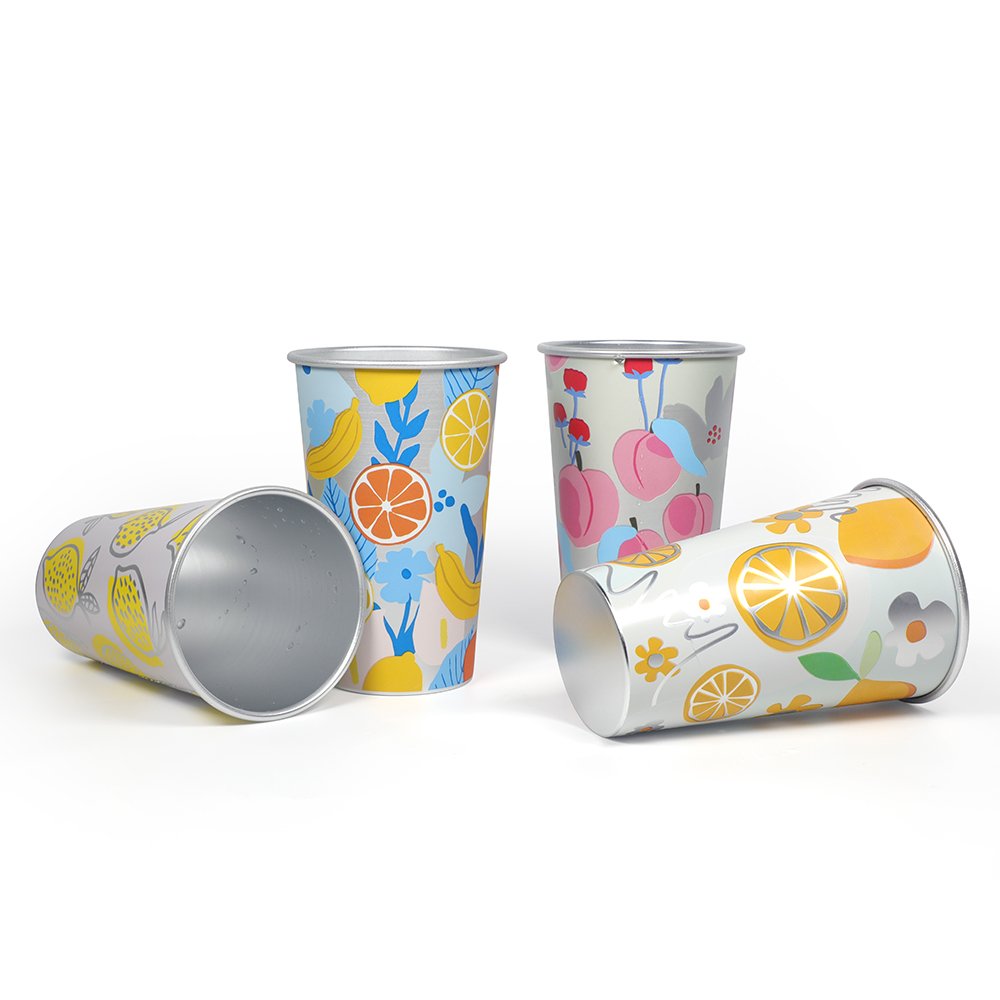 OEM Reusable Camping drink Metal 16oz coffee mug custom beer magic aluminium Color Changing cup