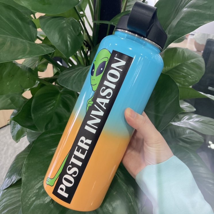 eco friendly 32oz customize wide mouth sport double wall stainless Insulated thermal vacuum gym water bottles