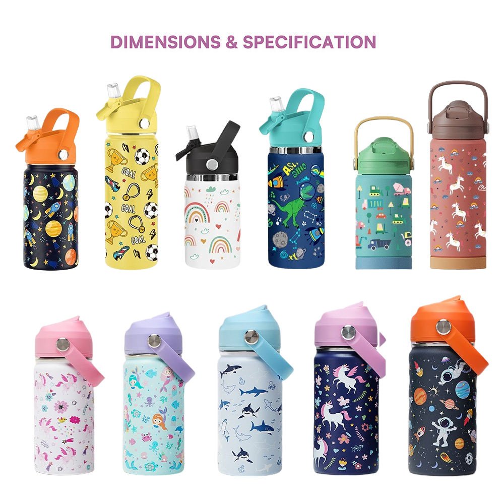 Custom Tumbler Cute Thermos Bottle Vacuum Flask Stainless Steel Kids Portable Travel Water Bottle Of Water For Kids