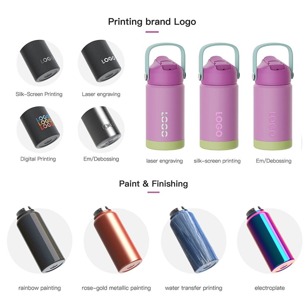 Custom Tumbler Cute Thermos Bottle Vacuum Flask Stainless Steel Kids Portable Travel Water Bottle Of Water For Kids