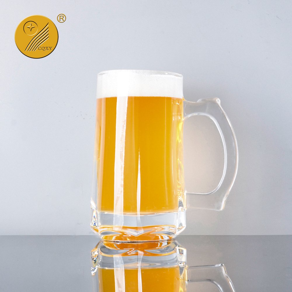 Manufacturer 350ml 12oz beer glass mug sublimation blank glass beer mug custom beer mug