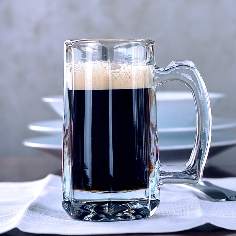 Manufacturer 350ml 12oz beer glass mug sublimation blank glass beer mug custom beer mug