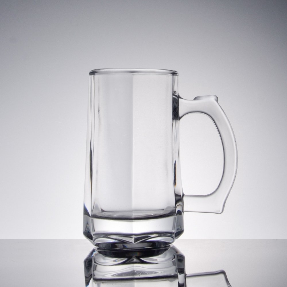 Manufacturer 350ml 12oz beer glass mug sublimation blank glass beer mug custom beer mug
