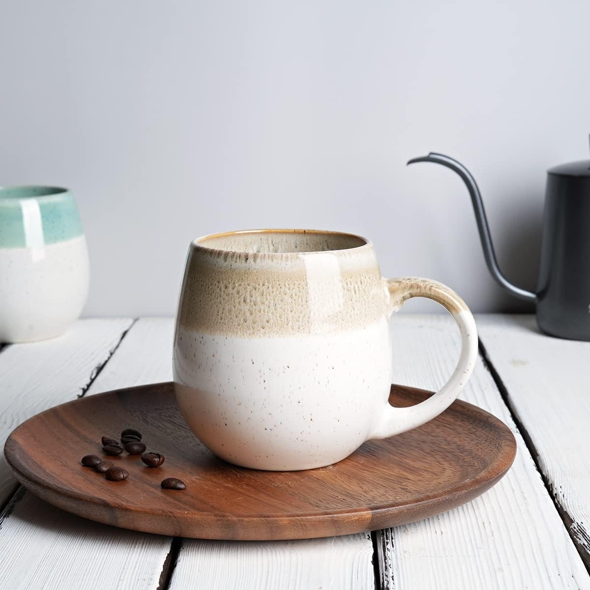 amazon hot selling 2023 Large Ceramic Coffee Mug Big Tea Cup Dishwasher and Microwave Safe for Office and Home