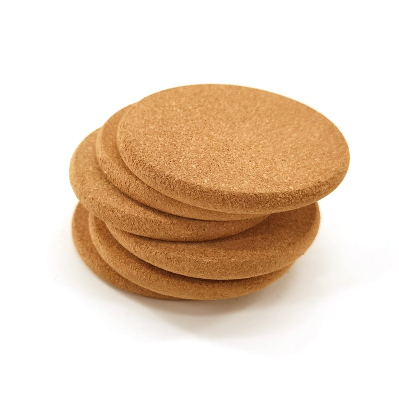 Cork Coasters for Drinks Absorbent 4 Inch Round Edge Heat Resistant Reusable Drink Coaster Set Perfect Cups Mugs Glasses