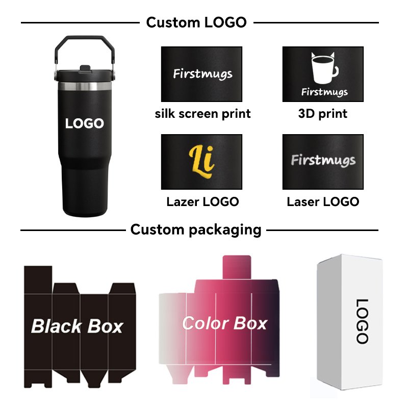 20oz 30oz Stainless Steel Vacuum insulated Water Bottle Straw Leak proof Rollover office coffee cup Outdoor Travel water bottle