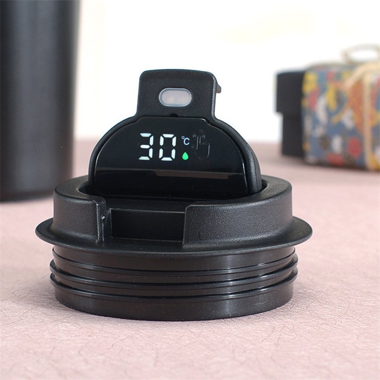 Termo digital Travel car electric 304 stainless steel tumbler LED display temperature control smart coffee mug