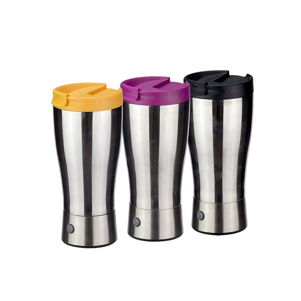 Portable Double Wall Insulated Vacuum Stainless Steel Electric Automatic Mixer Thermos Electric Heating Cup Coffee Mug