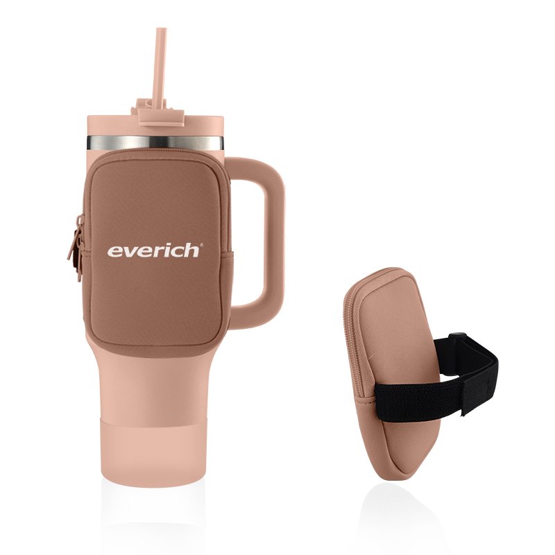 Leak-proof Lid 40oz Tumbler With Handle Double Wall 304 Stainless Steel Tumbler Insulated Vacuum Flask Custom Color Logo