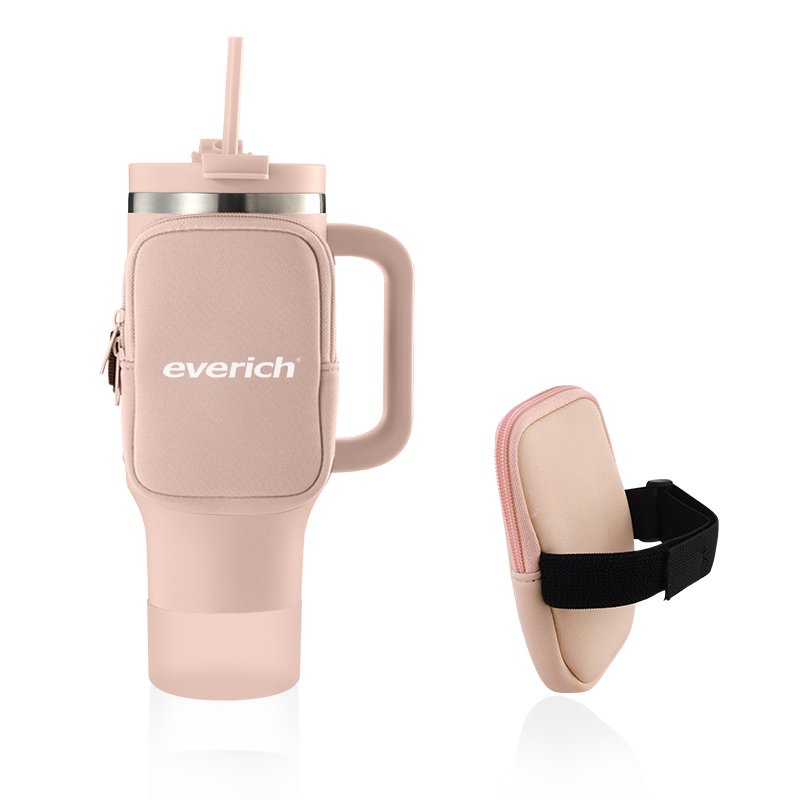 Leak-proof Lid 40oz Tumbler With Handle Double Wall 304 Stainless Steel Tumbler Insulated Vacuum Flask Custom Color Logo