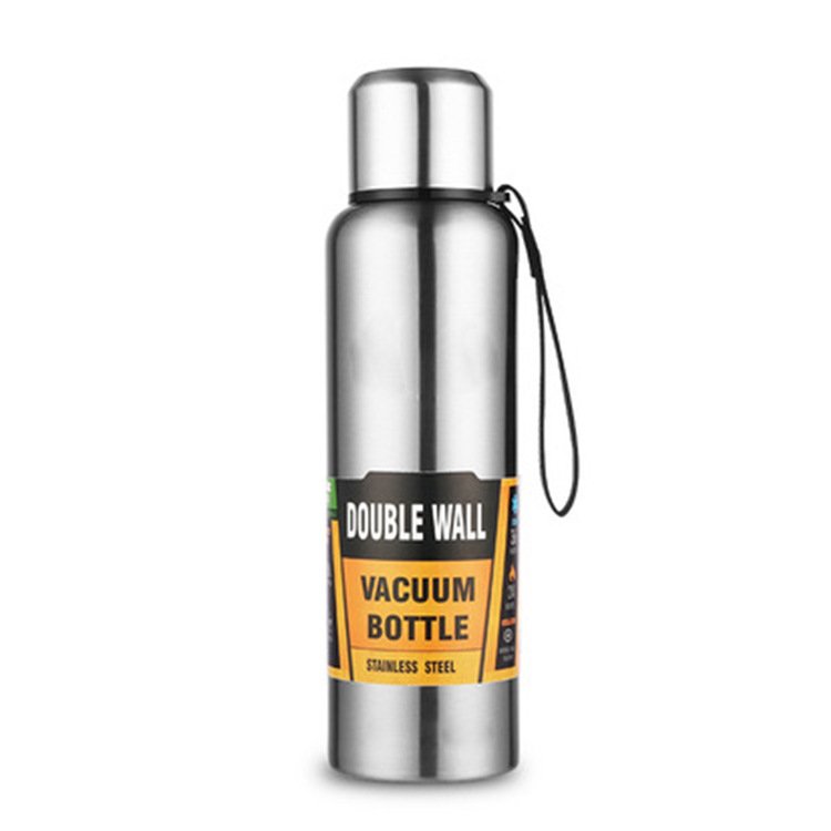 500ML 750ML 1L Keep Hot and Cold Double Wall Stainless Steel Water Bottle Thermos Bottle Insulated Vacuum Flask for Sport
