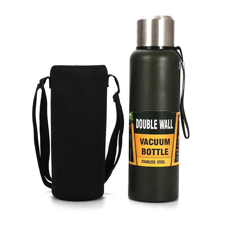500ML 750ML 1L Keep Hot and Cold Double Wall Stainless Steel Water Bottle Thermos Bottle Insulated Vacuum Flask for Sport