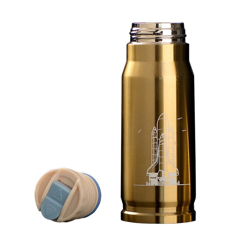 UCHOME High Quality Bullet Shaped Vacuum Flask Thermos Bottle,Vacuum Cup Bullet Shaped Vacuum Stainless Steel Flask/Thermo