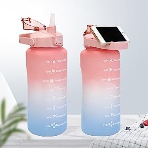 Botella De Agua 3 in 1 Motivacional Plastico Deportiva Kawaii Para Gimnasio Kids Plastic Water Bottle