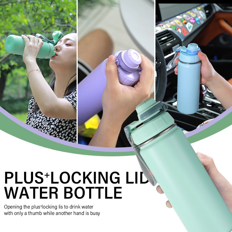 ODM 32 40 oz Reusable Drink Sport Flask Water Bottles Double Wall Insulated Stainless Steel Water Bottle with Lock Lids