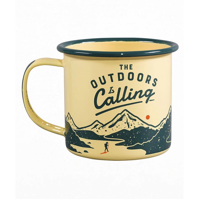 450ml reusable enamel metal sublimation mug enamel with silver rim for children