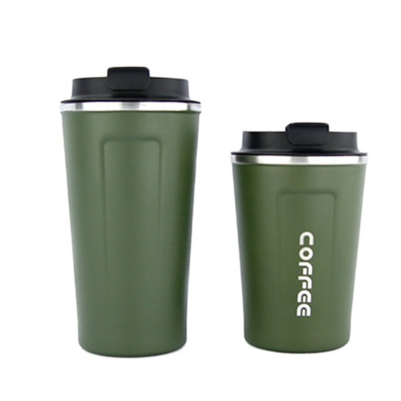 12 oz 16 oz double wall vacuum insulated Stainless Steel Cup Coffee Tumbler Insulated Coffee Travel Mugs with Spill-Proof Lid