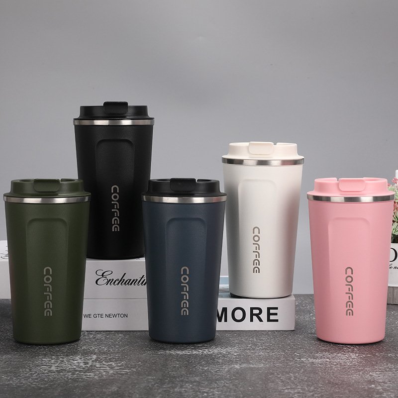 12 oz 16 oz double wall vacuum insulated Stainless Steel Cup Coffee Tumbler Insulated Coffee Travel Mugs with Spill-Proof Lid