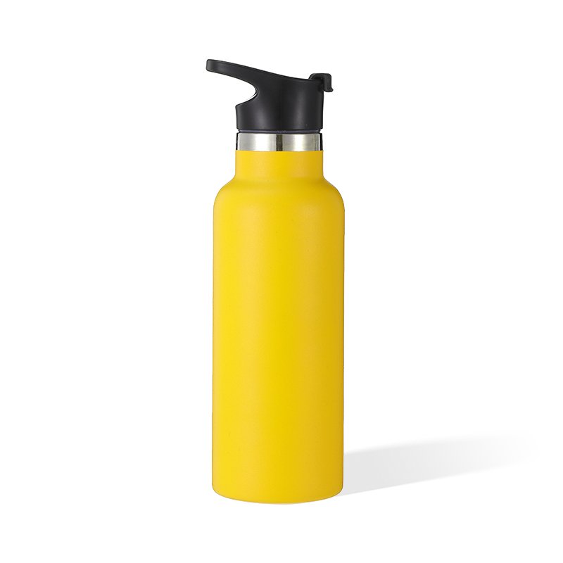 Narrow Mouth Water Bottle Double Wall Insulated Vacuum Flask 304 Stainless Steel Water Bottle Custom Logo Color With Lid