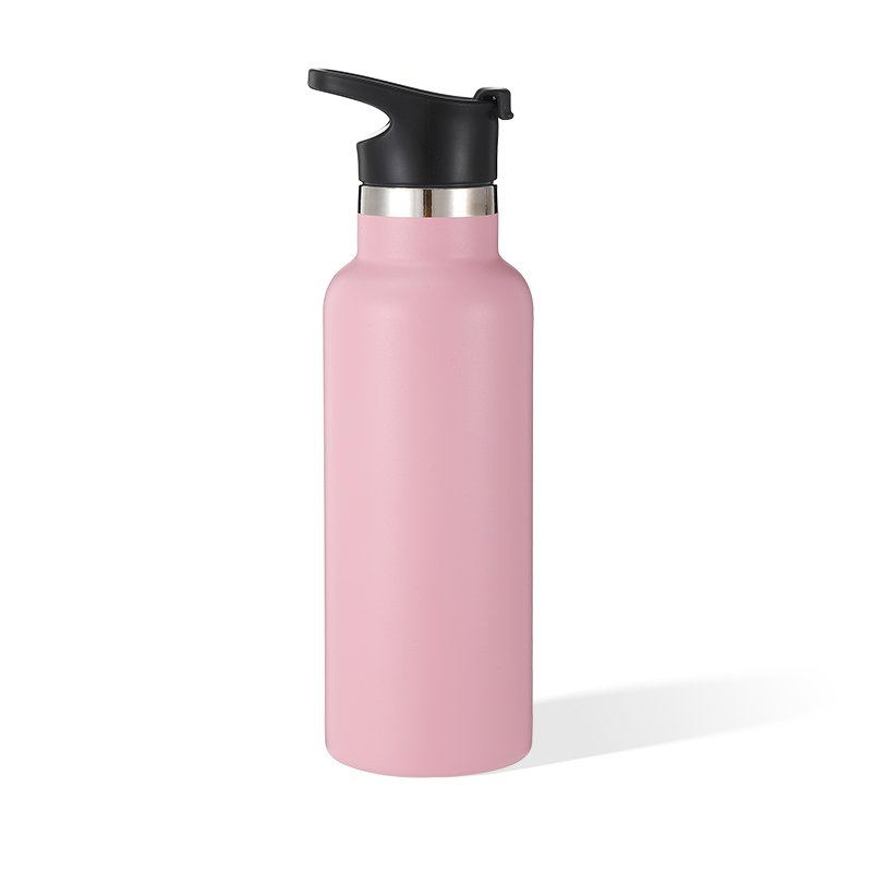 Narrow Mouth Water Bottle Double Wall Insulated Vacuum Flask 304 Stainless Steel Water Bottle Custom Logo Color With Lid