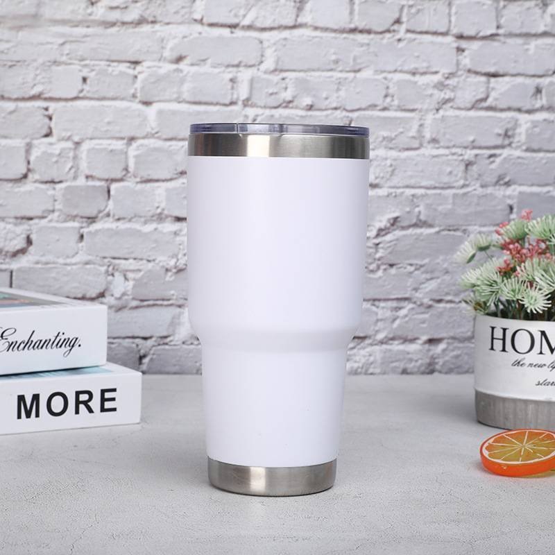 no MOQ 30oz Vacuum Car Travel stainless steel thermos vacuum flask with lid and straw