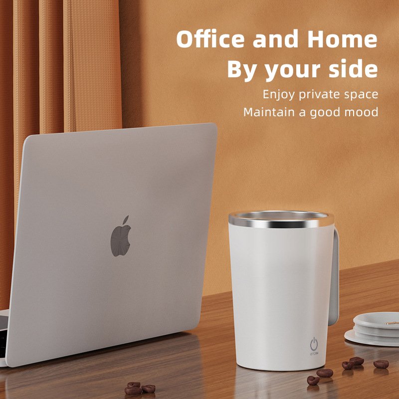 Custom Logo 400ml Electric Mixing Mug Auto Self Stirring Mug USB Charging Mixing Coffee Mug With Handle
