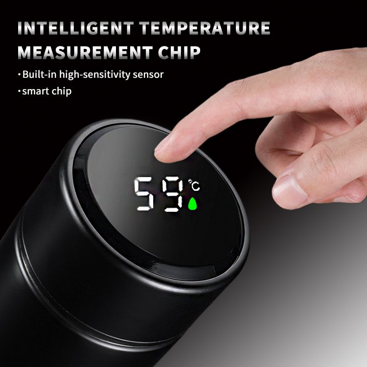 Competitive Priced 450ml Stainless Steel Travel Coffee Mug Double Wall Vacuum Insulated Electronic Temperature Controlled LED