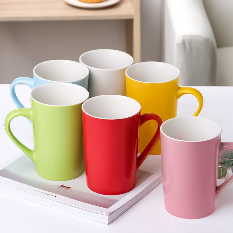Wholesale Custom promotional laser ceramic mug with custom design and cover mug holiday gift water coffee mug